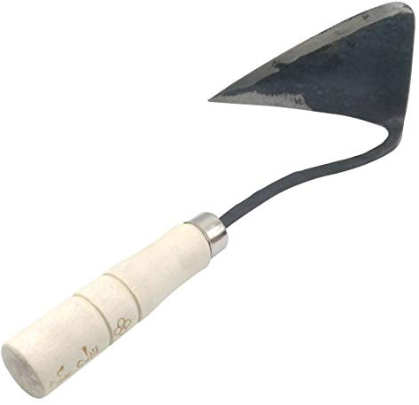 SUPIA Korean Gardening Tool ho-mi Hand Plow Hoe Spade, Trowel, Weeder, and More! an Excellent Tool for use in Any Vegetable or Flower Garden (General Triangle)