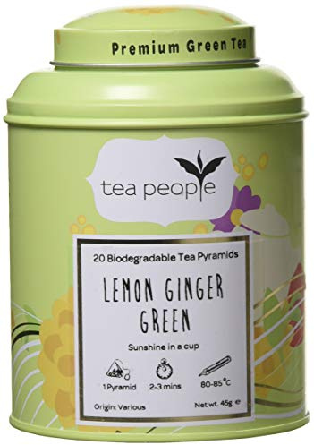 Tea People Lemon Green - 20 Pyramid Tin Caddy