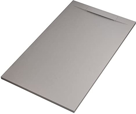 OLIMPO DOCCE - Piatto doccia in marmoresina Grigio Chiaro effetto pietra cemento VINCENT - 70x120