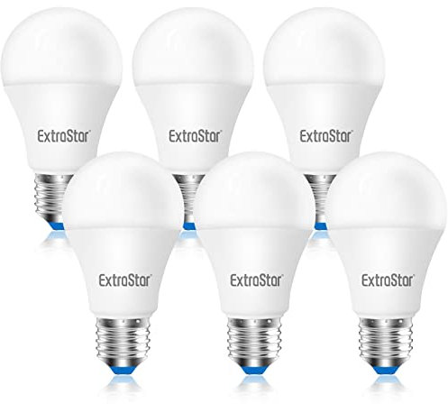 EXTRASTAR Ampoule LED E27, 15W équivalent Ampoule Traditionnelle 120W, 1350LM, Blanc Chaud 3000k, A60 Culot Edison à vis, Lot de 6