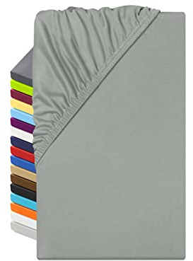 npluseins Microfiber spännlakan – ventilerande och lämplig för allergiker 1519.2192, ca 140–160 x 200 cm, grå