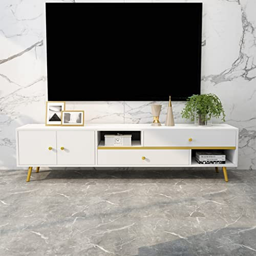 TV Stands TV Console Media Simple Wood TV Cabinet Cable Box Gaming Consoles Modern Minimalist Entertainment Center TV Unit Cabinet for Living Room Bedroom Office