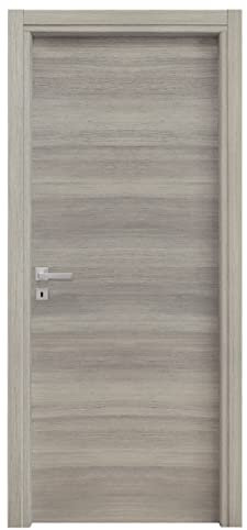 Porta battente da interno reversibile, 80x200 cm (Rovere grigio)