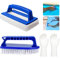 Abnaok 2 Stück Pool Bürsten Set, Schwamm mit Griff, Pool Schwamm Bürsten Poolreinigung Handschrubber Schwimmbad Bürste