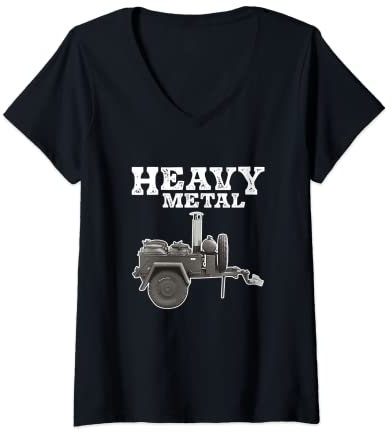 Womens Goulash Cannon Heavy Metal Funny Hungary Dish V-Neck T-Shirt