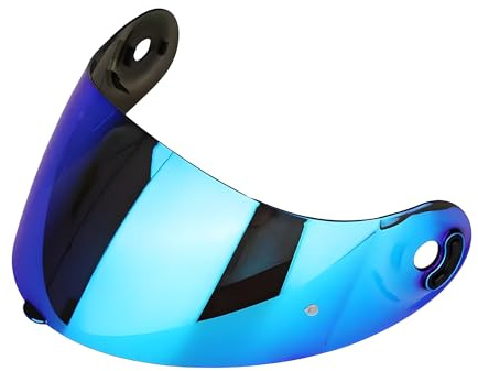 Guajiro - Visier Kompatibel mit Nolan XLITE 802RR-803 | X-802RR, X-803RR, X-802, X-803, X-803 RS Ultra Carbon | Motorradhelmvisier mit Pinlock-Antibeschlaghalterung und Tear-off-System (Blau)