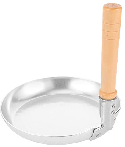 BESPORTBLE Poêle À Oyakodon Japonaise Poêle À Œufs Et À Crêpes en Acier Inoxydable À Induction Antiadhésive Pot Manche en Bois s À Omelette Ustensiles De Cuisine