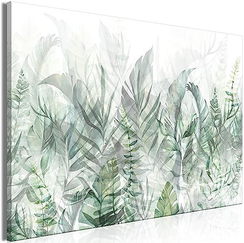 murando - Akustikbild Blätter 60x40 cm 1 tlg Bilder Akustikschaum Schallschutz Kunst Akustikpaneele Wandpaneele Schalldämmung Wandbild Schallabsorber Akustikplatten Natur Grün b-A-0696-b-b