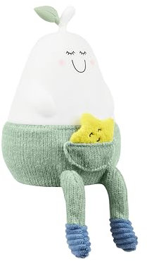 Badabulle Veilleuse Lumineuse en Silicone Bertille - Grande Autonomie (10h max) - 3 modes de Lumières - 6 Couleurs ou Blanc - Douce & Souple - Batteries Rechargeables