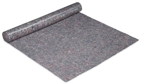 Tradineur - Fieltro protector de suelo, antideslizante, absorbente, impermeable, 180 g/m2, trabajos de pintura, bricolaje, manta para cubrir muebles, 60 cm x 10 m
