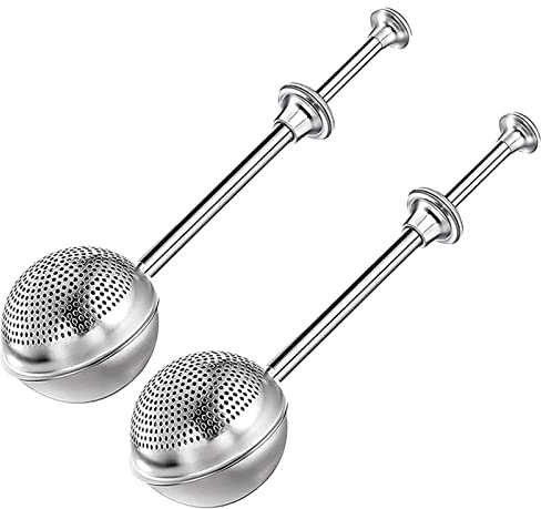 ipago Puderzuckerstreuer, Mehlfilterlöffel aus Edelstahl, Pulversiebe, Staubstabspender mit Federgriff, Bäckerzuckerspender, Staubsieb, Staubmehlsieb für Zucker, Gewürze, FL