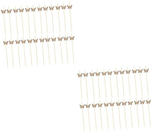 Cabilock 200 Uds Palillo De De Fruta De Triturador De Alimentos Brochetas Brochetas De Palillos De Aperitivo Palillos De De