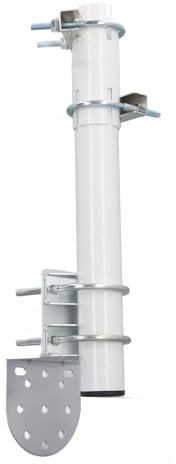 Starlink Wall Mount, L Shape Adjustable Mounting Kit for Starlink V2, Stainless Steel Versatile Pole Mount with Weather Resistant, for Rectangular Dish