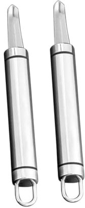 TOPBATHY 2 Ensembles Carottier en Acier Inoxydable Porte-clés Pendentif Automatique Para Ustensile De Cuisine Carottier Longane Pratique Dénoyauteur De Fruits Domestique Silver 2 Pièces * 2