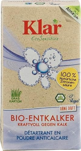 Klar eco Sensitive Bio-Entkalker 6x280g, ohne Duft, Zitronensäure, für alle Haushaltsgeräte, vegan