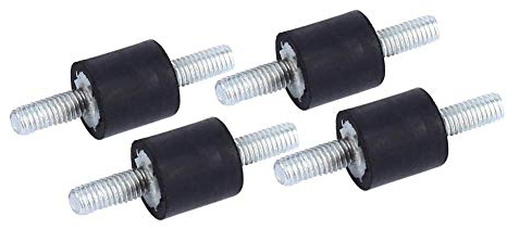 Uadme Gummipuffer M3, 4 Stück Dämpfer Gummi, M3 8 * 8 Schwingungsdämpfer Anti Vibration Gummilager für Luftkompressoren Benzinmotoren Wasserpumpen, Dämpfung Geräuschreduzierung