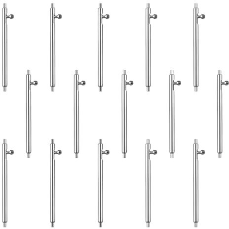 BOHUIZ Lot de 15 barrettes à ressort pour bracelet de montre, 22 mm, libération rapide, en acier inoxydable, barrettes à ressort, barrettes à ressort pour réparation de rechange