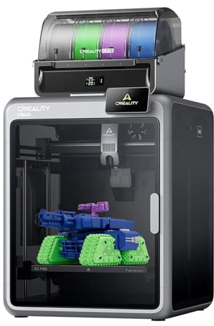 Creality K2 Pro Combo Imprimante 3D avec CFS – Impression multicolore, vitesse maximale de 600 mm/s, nivellement automatique, double caméra IA, chauffage actif de l'enceinte et grand espace de