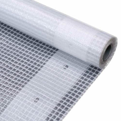 Generico Telone Leno 260 g/m² 3x2 m Bianco,Teloni di plastica