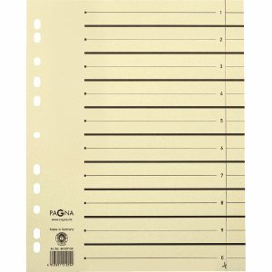 Pagna Trennblätter A4 230g/qm chamois VE=100 Stück