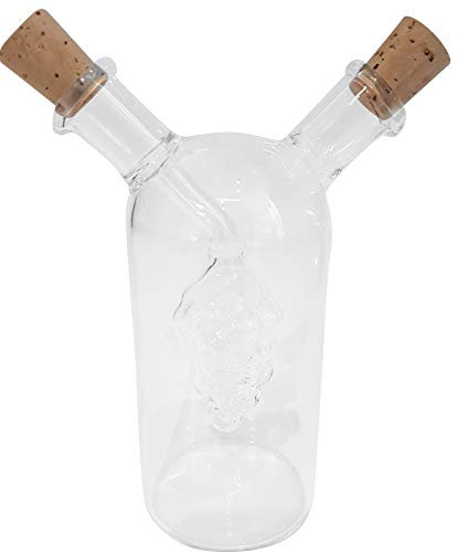 Oberstdorfer Glashütte Vinaigre et Huile l'huilier, Huile et vinaigre Bouteille Raisin-Hauteur: 120 mm-Largeur de 80 mm de diamètre Environ 60 mm de diamètre en Verre Transparent, Design