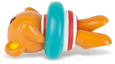 Hape Teddy geht planschen - aufziehbarer Badespielzeug-Teddy mit Quietsch-Badewannenspaß, Badewannen-Spielzeug, für Kinder ab 12 Monaten