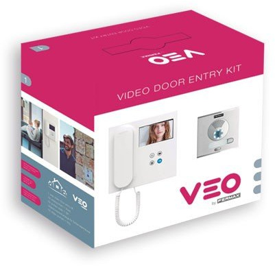 Fermax Kit vidéophone VEO VDS 1 ligne, Système d'interphone vidéo, 4.3 pouces, Plastique, 1 pièce
