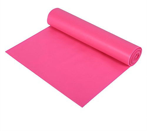 Yoga Stretch Band 1.5M Sport Resistance Loop Bands Heavy Duty Fitness Exercise Training Elastic Bands For Arms, Physio, Pilates, Yoga(Rose Red) Strength Training