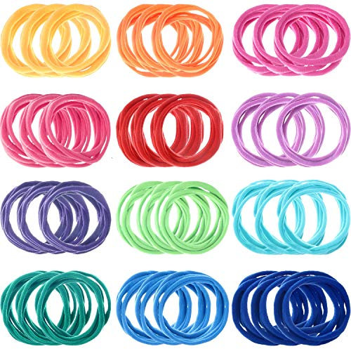 12 Colors Loop Potholder Loops Weaving Loom Loops Bulk Weaving Craft Loops with Multiple Colors for DIY Crafts Supplies Compatible with 7 Inch Weaving Loom (192 Pieces)