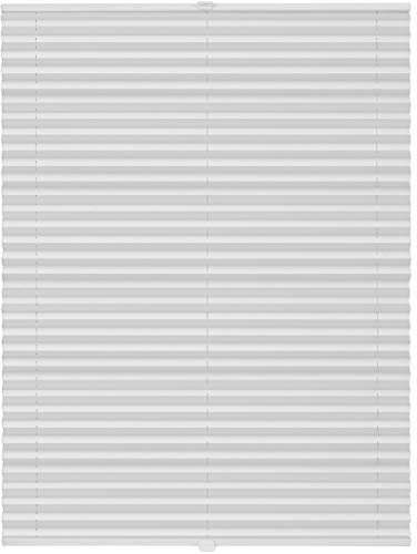 ondeco Plissee ohne Bohren mit Klemmträger, Sonnenschutz für Fenster innen, Jalousien Fenster ohne Bohren Blickdicht, Faltrollo Sichtschutz für Tür Fensterrahmen, Rollo Weiß 65x130 cm