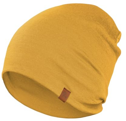 menique Damen Herren 100% Merinowolle Beanie, Dünne Atmungsaktive Mütze | Weiche leichte Thermo-Wintermütze und Laufmütze für Skifahren Joggen Radfahren, temperaturregulierend, bequem unter dem Helm