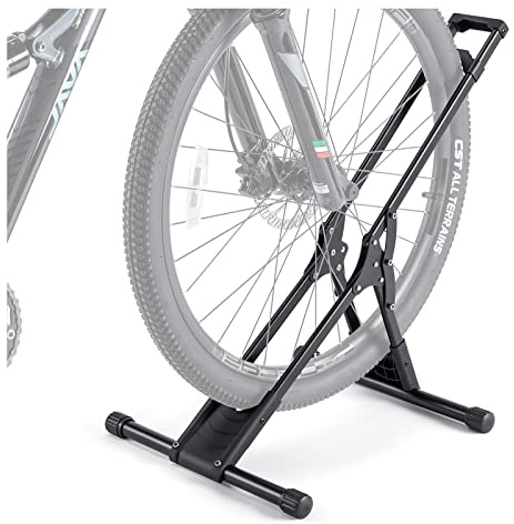 CHEPARK Bike Floor Stand Rack- Indoor Bike Stand for Garage/Home - Bike Storage Bicycle Parking Rack Fit 20”-29” Mountain Road Bikes (1 Bike Rack)