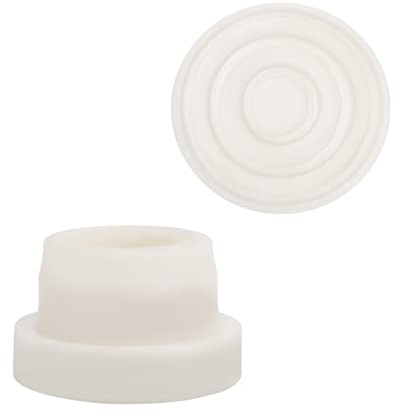 2 Stück Gummistopper für Leiter, Gummi Stopper für Poolleiter Poolleiter-Stoßstangen für Eingelassene Pools Passend für 4,8 cm Standard-Schwimmbadleiterschläuche (Weiß)