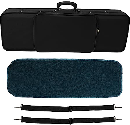 4/4 Violin Hard Case, Oxford Cloth Foam Lining Rectangle Violin Hard Box with Handle for Violinist