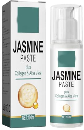 Jasminsalbe Augenringe, Jasminsalbe Augencreme mit Kollagen und Aloe Vera Extrakt, Augencreme gegen Falten und Augenringe, Entfernen Tränensäcke und Schwellungen, 100ml (1 Stück)