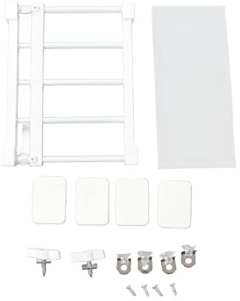 Spannstangenregal, 14,2 Zoll Breite, Nagelfreies Design, Einfach zu Installieren, DIY-Aufbewahrungsorganisator für Schrank, Kleiderschrank, Schrank und Mehr (-3117230019812)
