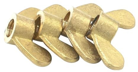 Sicherungsmuttern, 2/5 Stück, Messing, Kupfer, Schmetterlings-Sicherungsmuttern, M3, M4, M5, M6, M8, M10, M12, Material, handfest anziehende Mutter (Größe: M10-2 Stück) ( Color : One Color , Size : M3