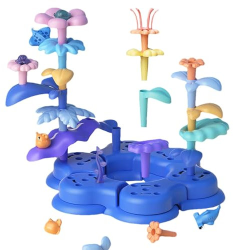 Kinder-Gartenset, Blumengarten-Spielzeug | 61 Stück Bauspielzeug für Vorschule und Kinder - Spielzeugbausätze, Blumenspielzeug für Familienzeit, Fantasie, praktische Fähigkeiten, Konzentration