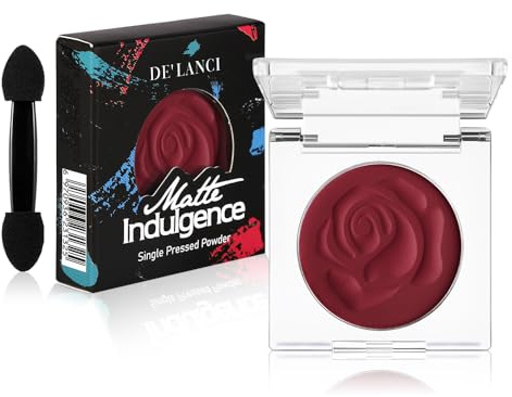 Crimson Red Matte Lidschatten Einzel mit Applikator – Intensiv, Blendbar und Reichhaltige Textur für Dramatische Rote Smokey Eyes – Hochpigmentiert, Langanhaltend, Wasserfest