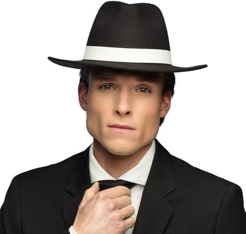 Boland 33010 - Chapeau de gangster, couvre-chef pour adultes, festival, carnaval, fête à thème
