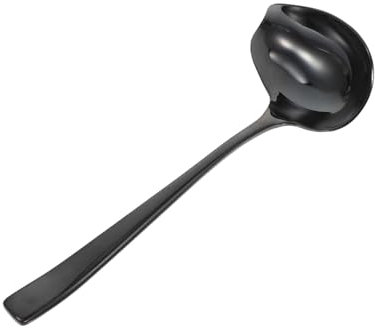Cabilock Stainless Steel Sauce Spoon Scoop Professional Kitchen Tableware Useful Culinary Spoon for Home Cooking