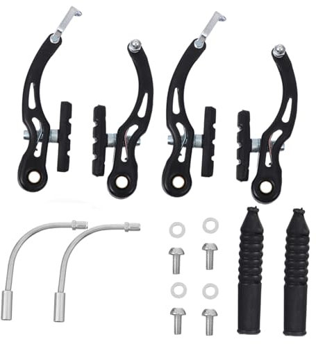 BESPORTBLE V Bremsen Vorder Und Hinterrad Mit Bremsbelägen Für Fahrräder Universelles Bremsenset Für Mountainbikes Und Rennräder