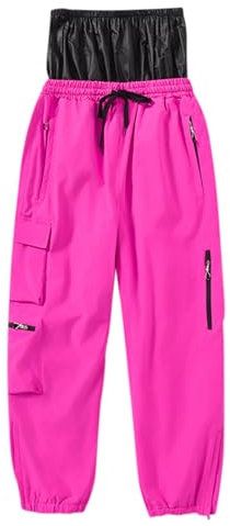 Sunnyuk Pantaloni Neve Uomo, Salopette Sci Uomo Pantaloni Invernale da Neve Salopette Montagna Impermeabile Tuta Sci Termici Pantalone Curvy Snowboard Taglie Forti Elasticizzati