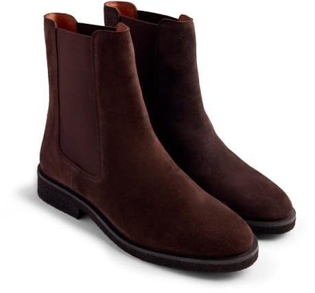 Gioseppo Bota de piel Modelo COATES color Marrón oscuro, talla 40