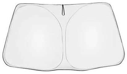 Auto Sonnenblende Für Fiat Für 500 500c 500s 2007-2024 Magnetischer Autosonnenschutzschild Frontscheibenvorhang Rückseite Babyfenster Sonnenschutzvisier Sonnenschutz Auto(Silver Front Windshield)
