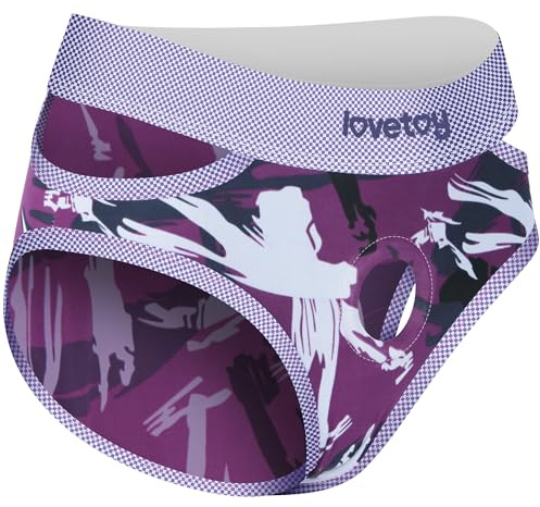 Strap On Dildo Harness Shorts Strapless Hollow Strap on with 1.6 inches Elastic Silicone O-Ring for Women, Soft Purple Adult Strapless Strap-On for Lesbian Gay Beginners Play (XL/XXL: 38-42 inch)