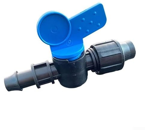 Oniissy Lot de 3 connecteurs de tuyau de 16 mm pour robinet à boisseau sphérique avec écrou de verrouillage pour systèmes d'irrigation goutte à goutte, résistant au gel et au soleil, pour une
