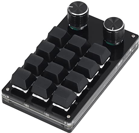 Acouto Tragbare Mechanische Spieltastatur 12 Touchs 2 OSU OSU Programmierbare Tastatur für das Universal Computer Office