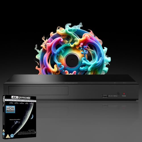 MULTIREGION Blu-ray Player Compatible with Panasonic DP-UB450 MultiRegion for DVD Blu-ray Region B - DVD Regions 1-8 - Bundle Including Ap. 13 4K UHD Disc