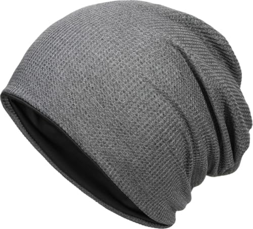 Zosniby Beanie Hat for Men Women Stretchy Knitted Chemo Hat Runing Hat Sleeping Cap